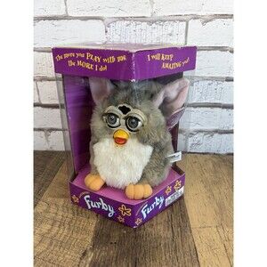 Vintage Church Mouse Furby Generation 1 Tiger Electronics 1999 Gray New W Tags